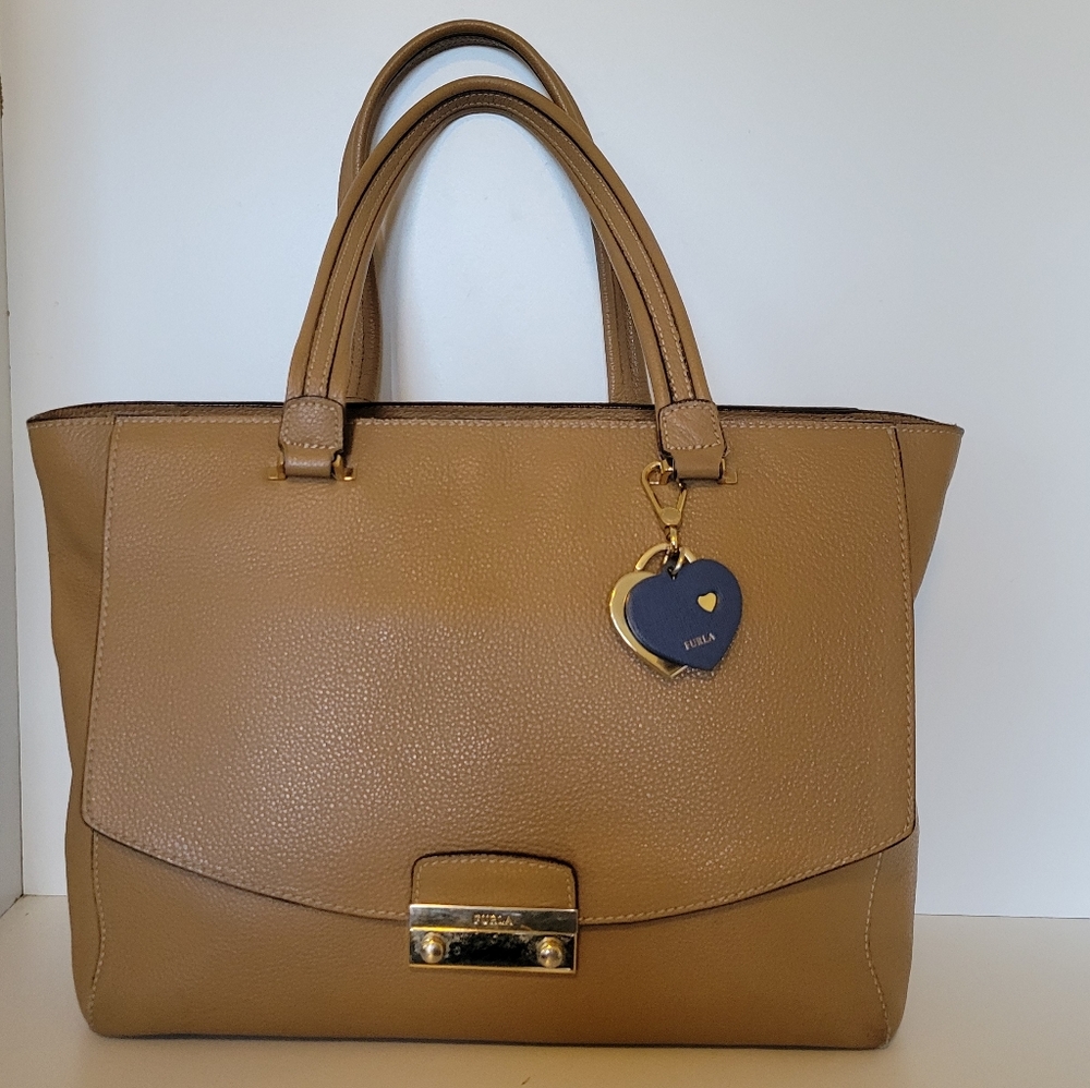 Beautiful Furla Tan Genuin leather Tote bag